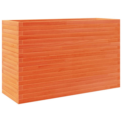 vidaXL Pflanzkübel Wachsbraun 110x40x68,5 cm Massivholz Kiefer