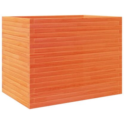 vidaXL Pflanzkübel Wachsbraun 90x60x68,5 cm Massivholz Kiefer