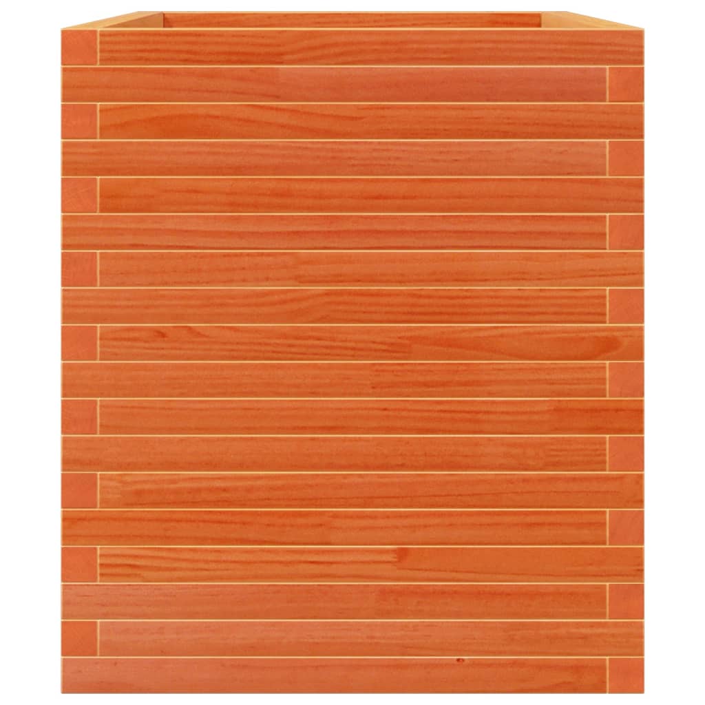 vidaXL Pflanzkübel Wachsbraun 90x60x68,5 cm Massivholz Kiefer