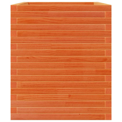 vidaXL Pflanzkübel Wachsbraun 90x60x68,5 cm Massivholz Kiefer