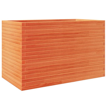 vidaXL Pflanzkübel Wachsbraun 110x60x68,5 cm Massivholz Kiefer