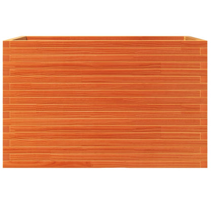 vidaXL Pflanzkübel Wachsbraun 110x60x68,5 cm Massivholz Kiefer