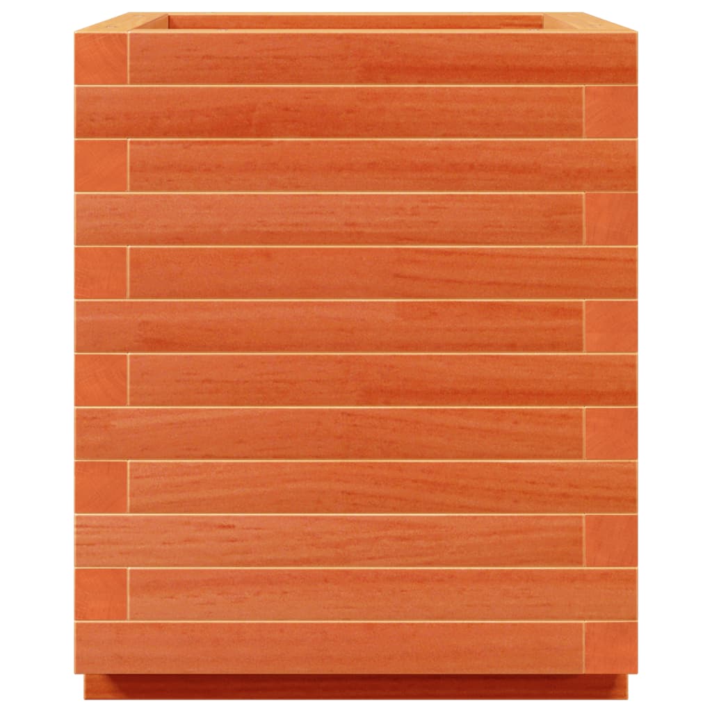 vidaXL Pflanzkübel Wachsbraun 40x40x49,5 cm Massivholz Kiefer