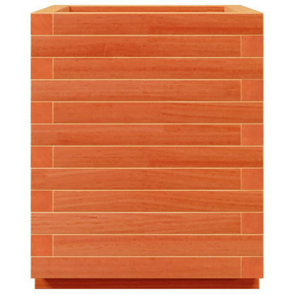 vidaXL Pflanzkübel Wachsbraun 40x40x49,5 cm Massivholz Kiefer