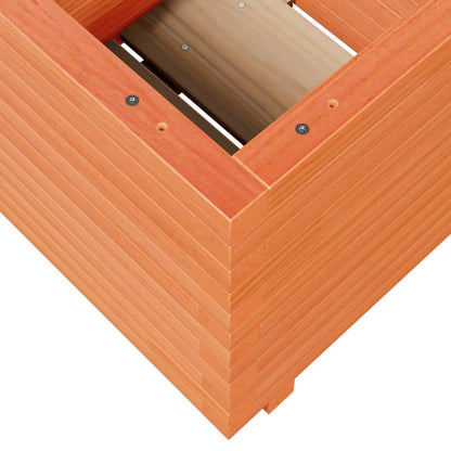 vidaXL Pflanzkübel Wachsbraun 50x50x49,5 cm Massivholz Kiefer