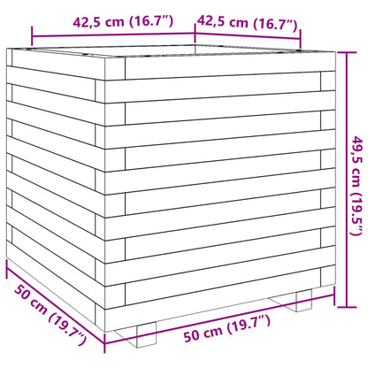 vidaXL Pflanzkübel 50x50x49,5 cm Kiefernholz Imprägniert
