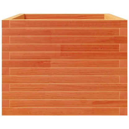 vidaXL Pflanzkübel Wachsbraun 60x60x49,5 cm Massivholz Kiefer