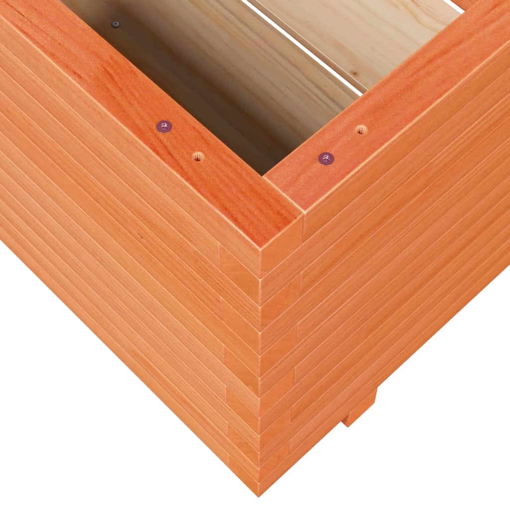 vidaXL Pflanzkübel Wachsbraun 60x60x49,5 cm Massivholz Kiefer