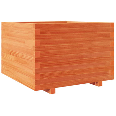 vidaXL Pflanzkübel Wachsbraun 70x70x49,5 cm Massivholz Kiefer