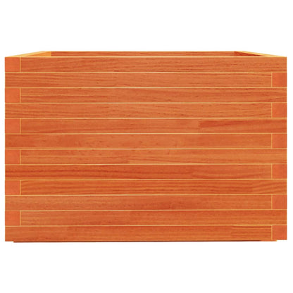vidaXL Pflanzkübel Wachsbraun 70x70x49,5 cm Massivholz Kiefer
