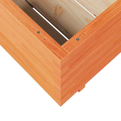 vidaXL Pflanzkübel Wachsbraun 70x70x49,5 cm Massivholz Kiefer