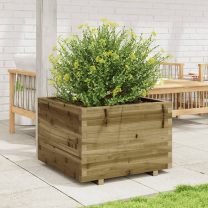 vidaXL Jardinière 70x70x49,5 cm Bois de pin imprégné