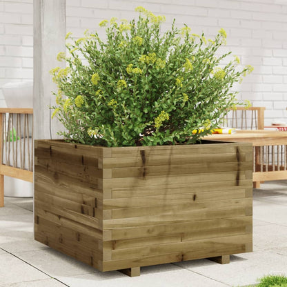 vidaXL Jardinière 70x70x49,5 cm Bois de pin imprégné