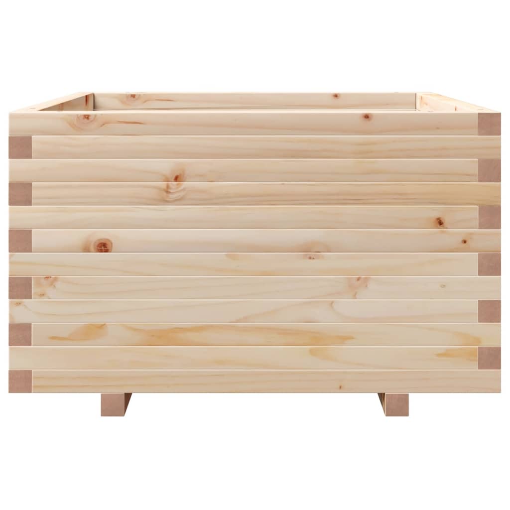 vidaXL Pflanzkübel 80x80x49,5 cm Massivholz Kiefer