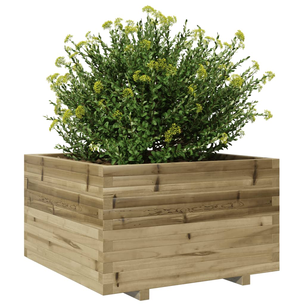vidaXL Pflanzkübel 80x80x49,5 cm Kiefernholz Imprägniert