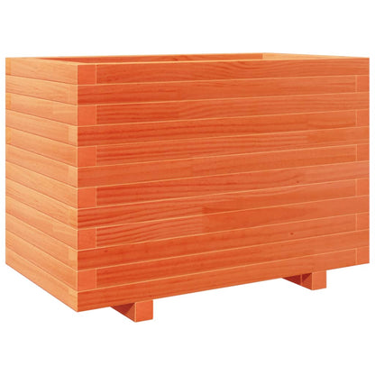 vidaXL Pflanzkübel Wachsbraun 70x40x49,5 cm Massivholz Kiefer