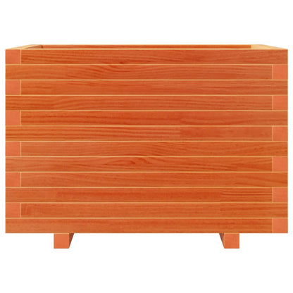 vidaXL Pflanzkübel Wachsbraun 70x40x49,5 cm Massivholz Kiefer