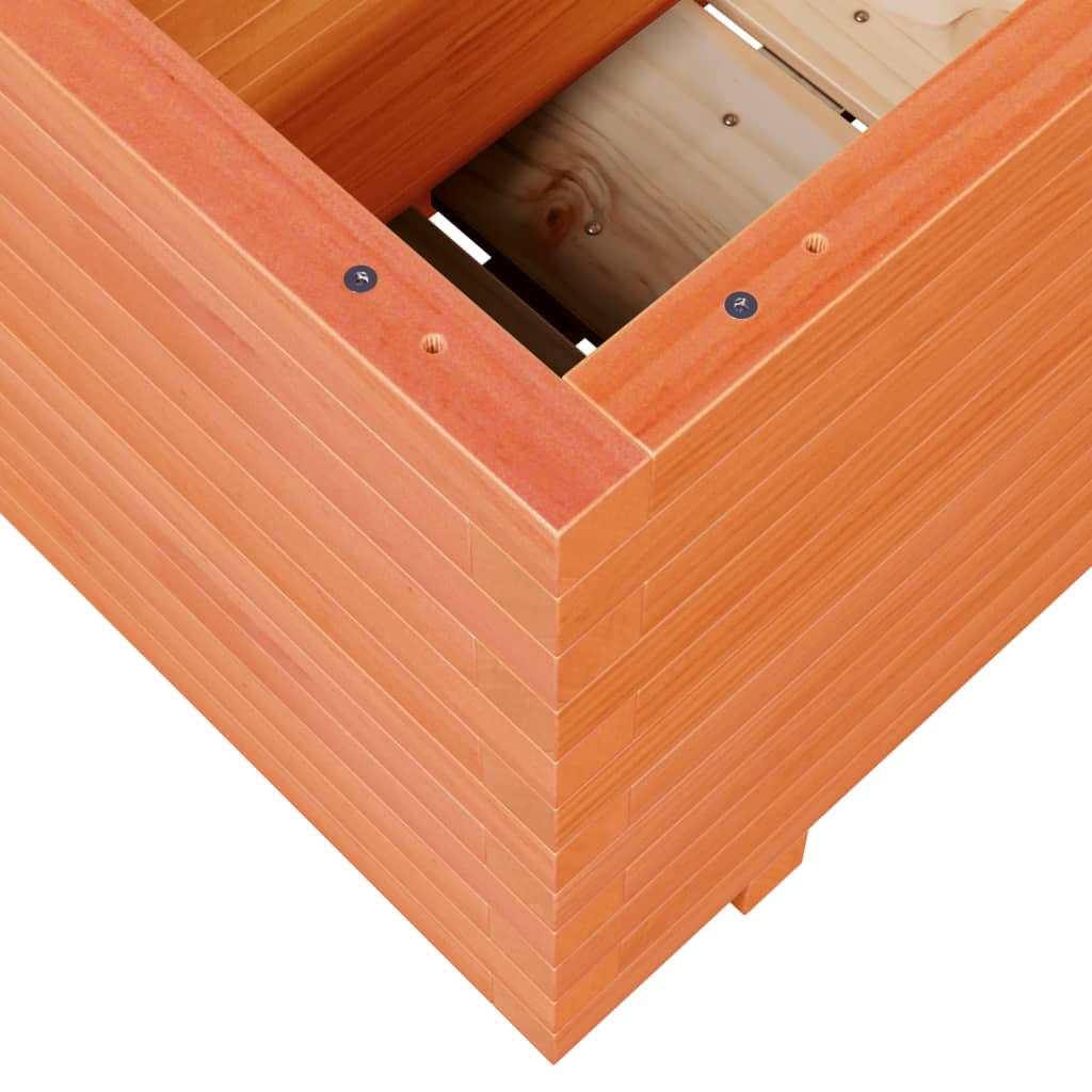 vidaXL Pflanzkübel Wachsbraun 90x40x49,5 cm Massivholz Kiefer
