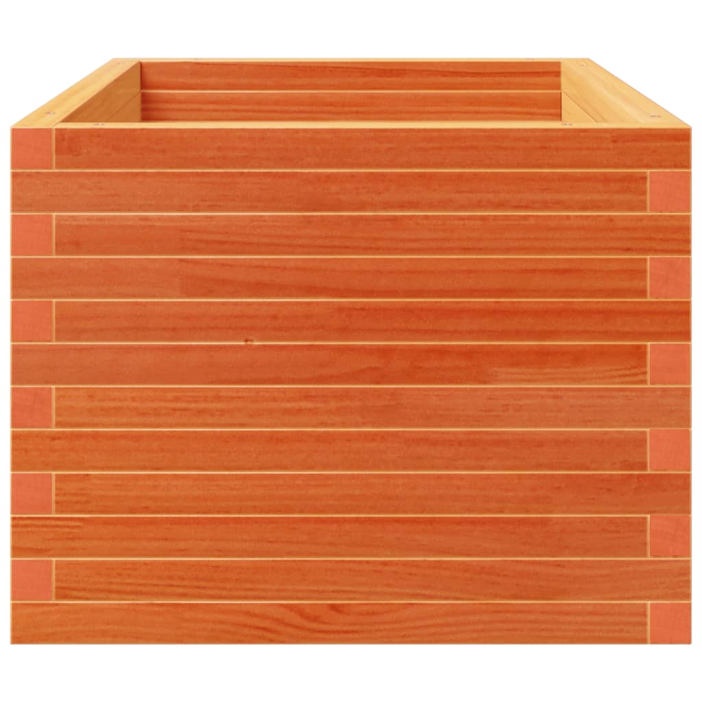 vidaXL Pflanzkübel Wachsbraun 90x60x49,5 cm Massivholz Kiefer