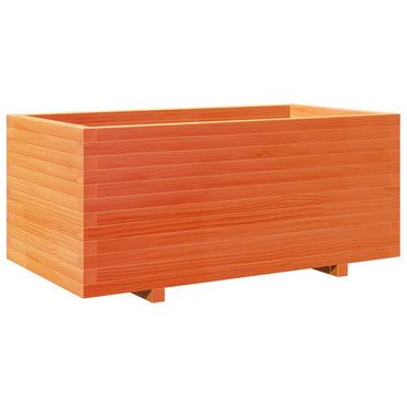 vidaXL Pflanzkübel Wachsbraun 110x60x49,5 cm Massivholz Kiefer