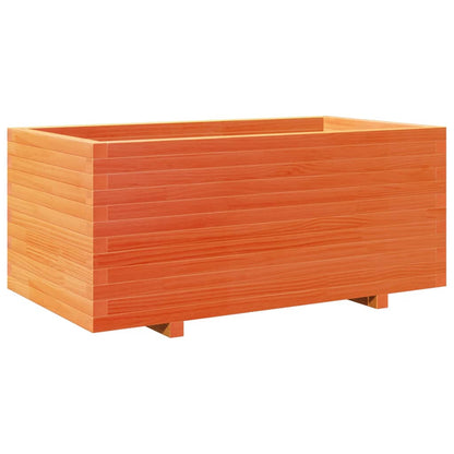 vidaXL Pflanzkübel Wachsbraun 110x60x49,5 cm Massivholz Kiefer