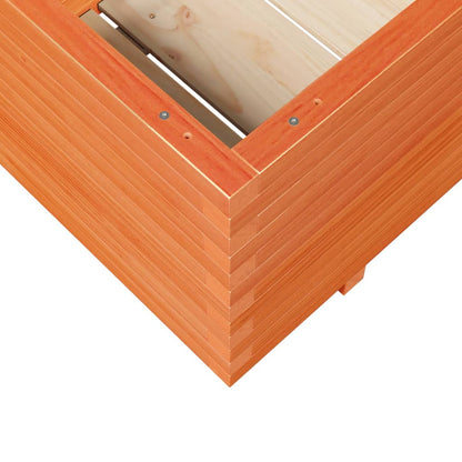 vidaXL Pflanzkübel Wachsbraun 110x60x49,5 cm Massivholz Kiefer
