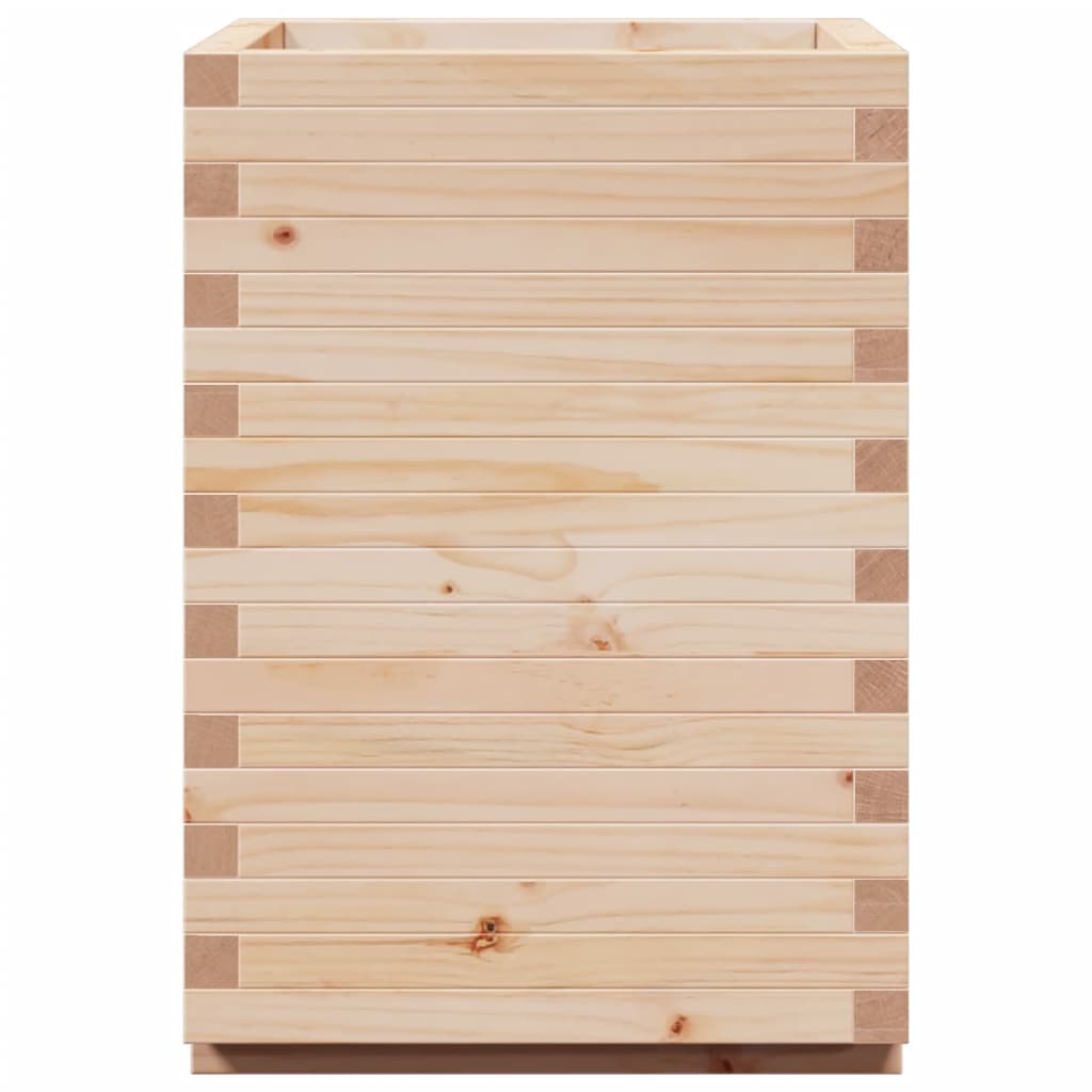 vidaXL Pflanzkübel 50x50x72,5 cm Massivholz Kiefer