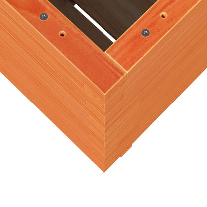 vidaXL Pflanzkübel Wachsbraun 50x50x72,5 cm Massivholz Kiefer
