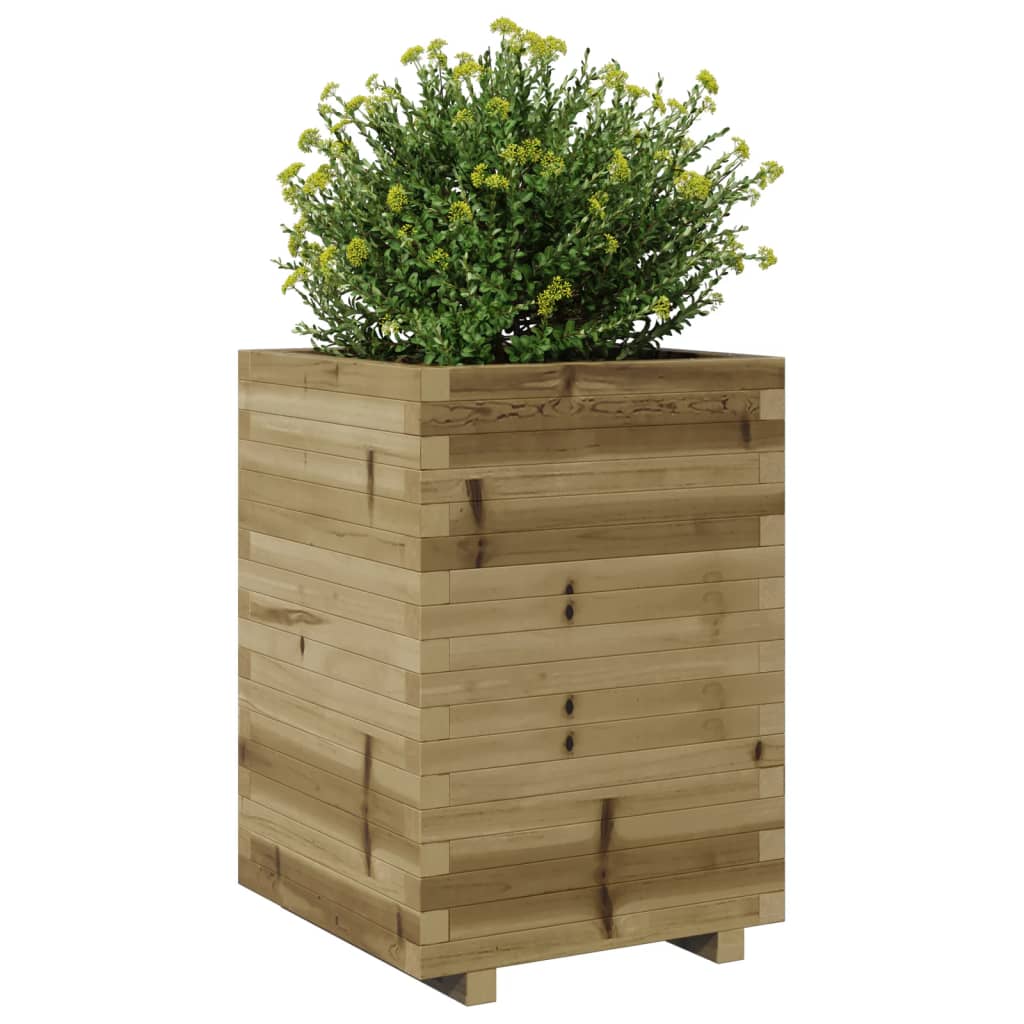 vidaXL Pflanzkübel 50x50x72,5 cm Kiefernholz Imprägniert