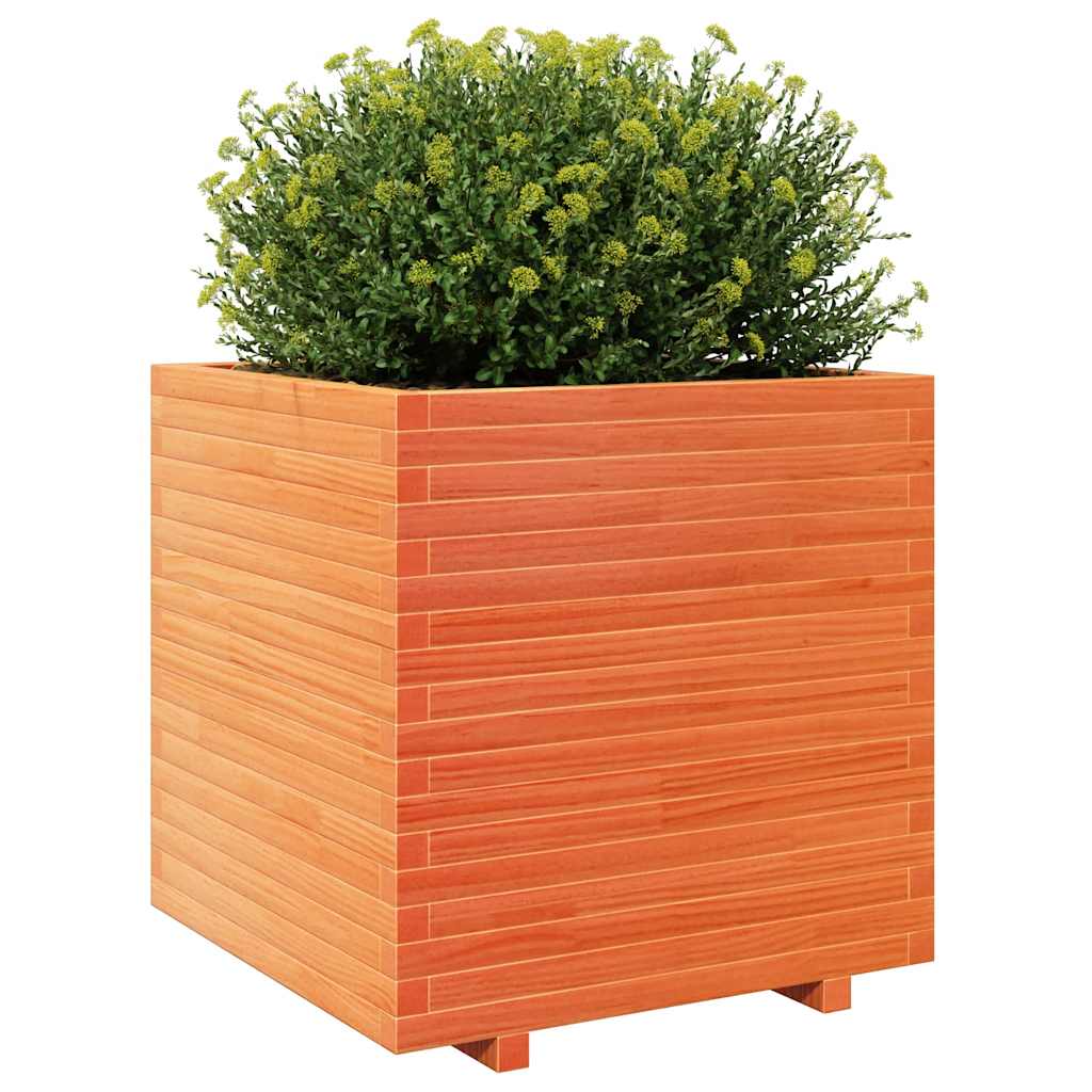 vidaXL Jardinière marron miel 70x70x72,5 cm Bois de pin massif