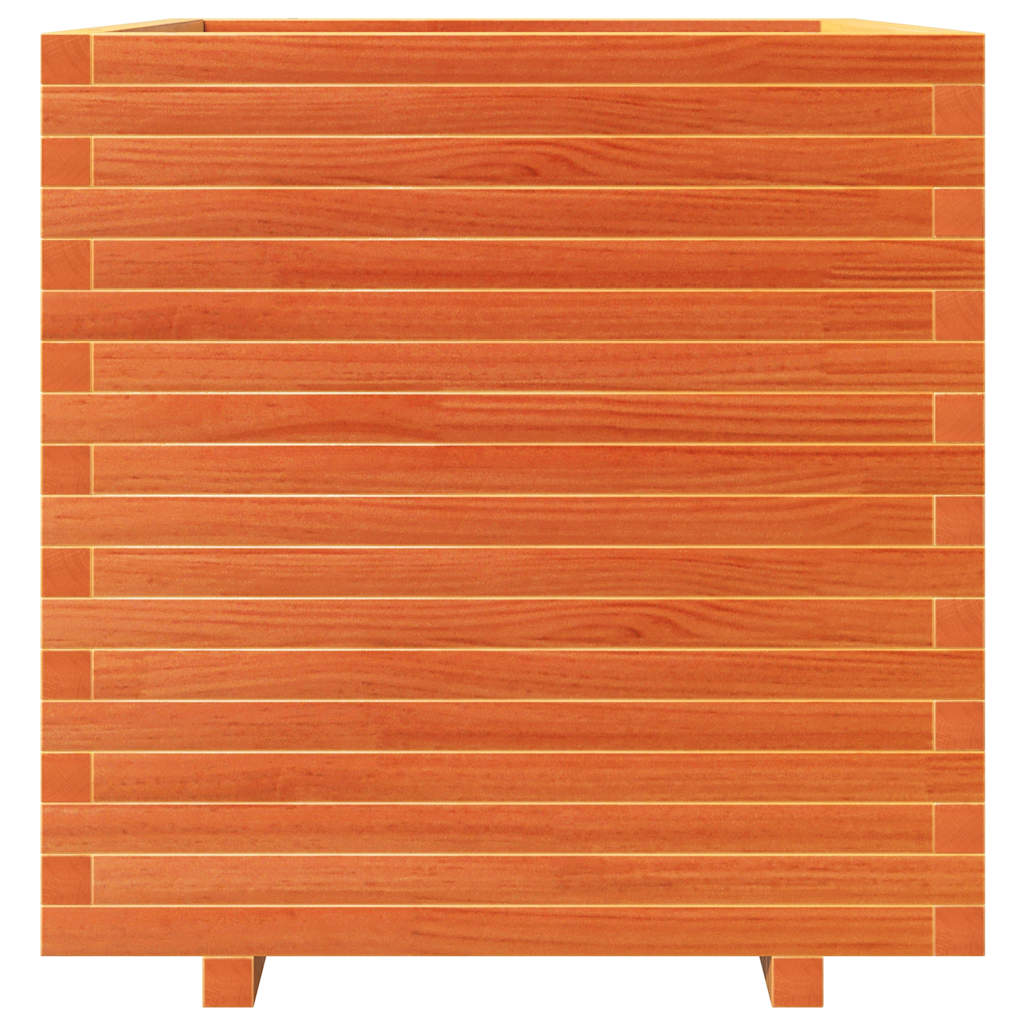 vidaXL Jardinière marron miel 70x70x72,5 cm Bois de pin massif