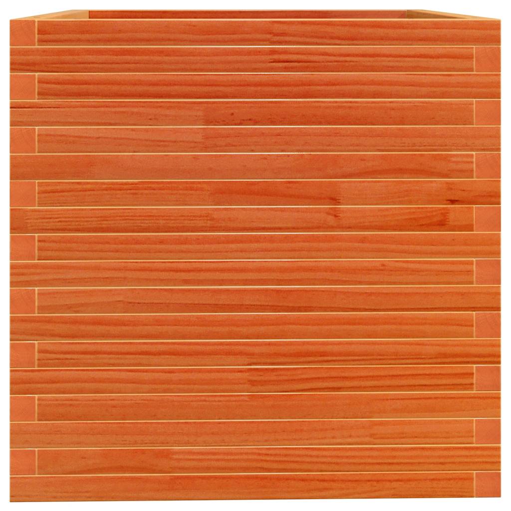 vidaXL Jardinière marron miel 70x70x72,5 cm Bois de pin massif
