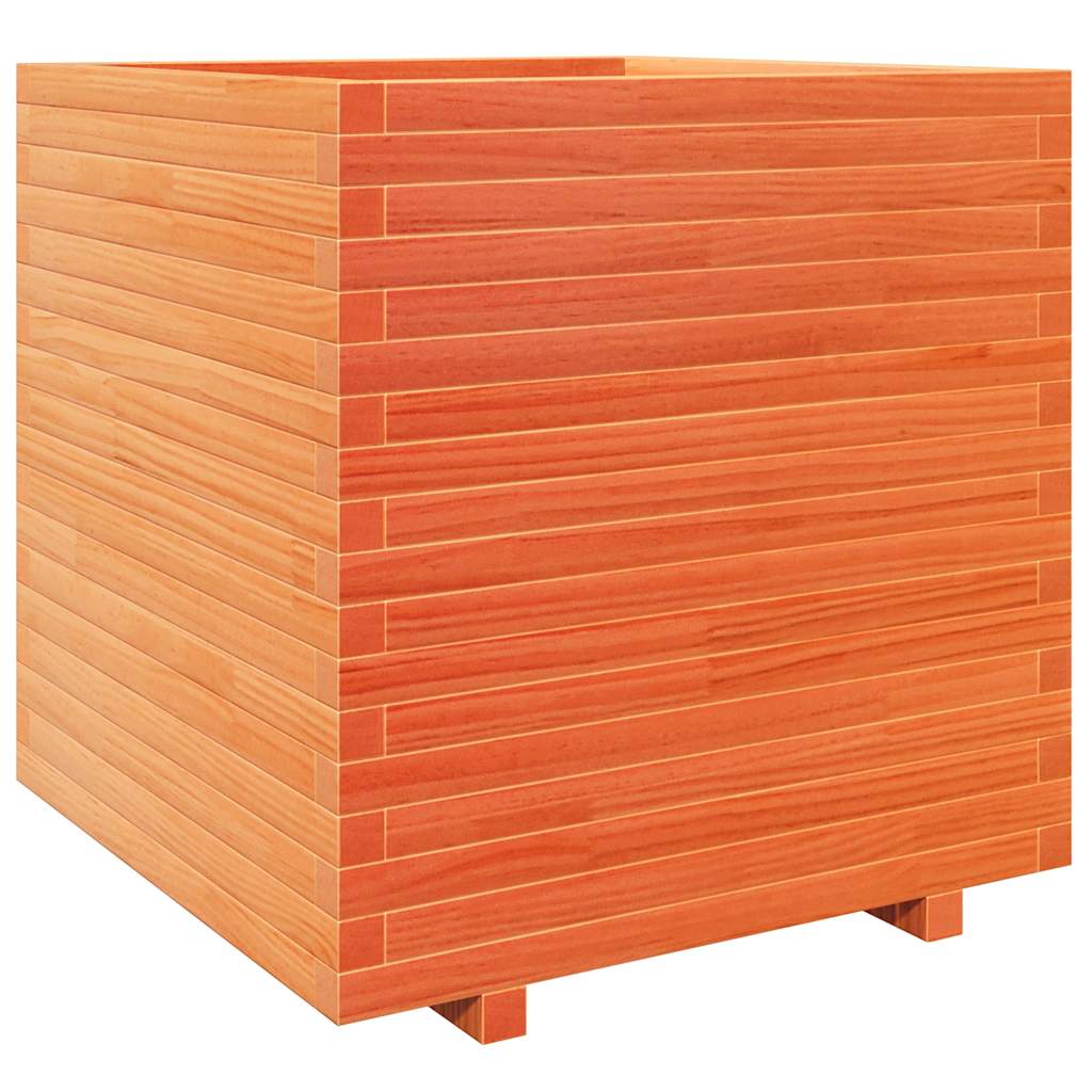 vidaXL Jardinière marron miel 70x70x72,5 cm Bois de pin massif