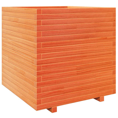 vidaXL Jardinière marron miel 70x70x72,5 cm Bois de pin massif