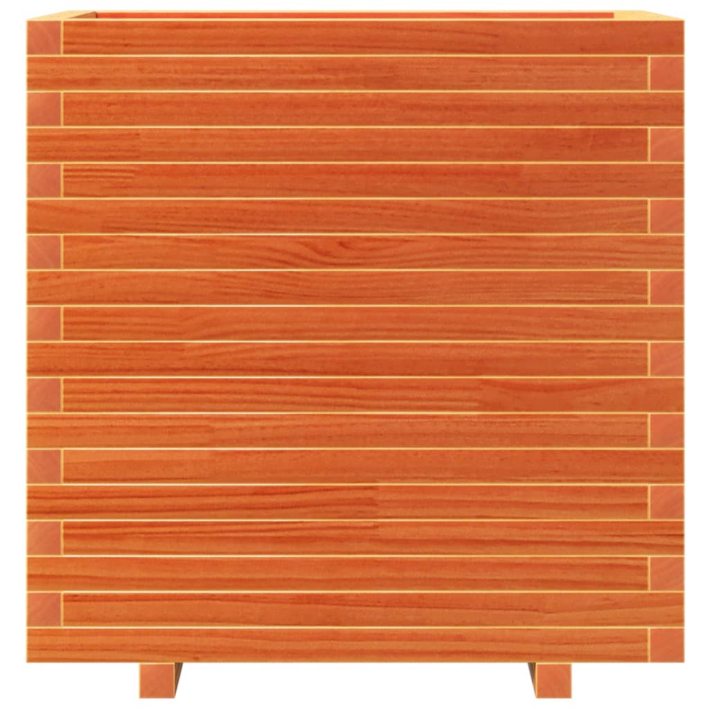 vidaXL Pflanzkübel Wachsbraun 70x40x72,5 cm Massivholz Kiefer