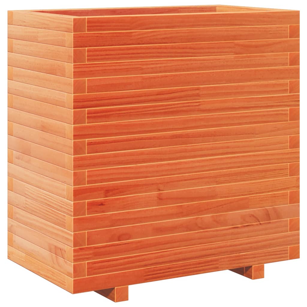 vidaXL Pflanzkübel Wachsbraun 70x40x72,5 cm Massivholz Kiefer