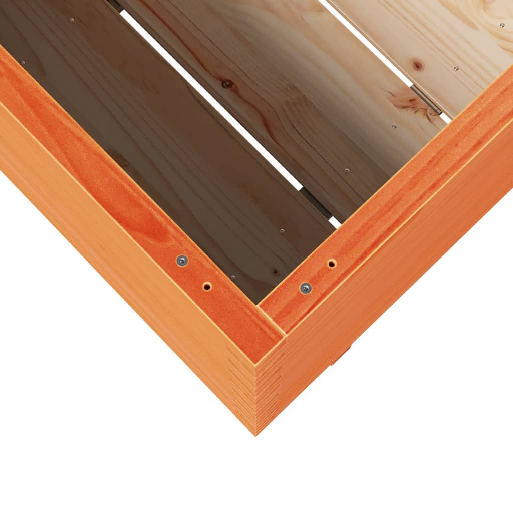 vidaXL Pflanzkübel Wachsbraun 70x40x72,5 cm Massivholz Kiefer