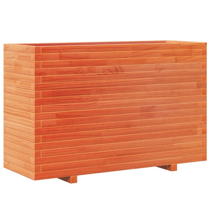 vidaXL Pflanzkübel Wachsbraun 110x40x72,5 cm Massivholz Kiefer