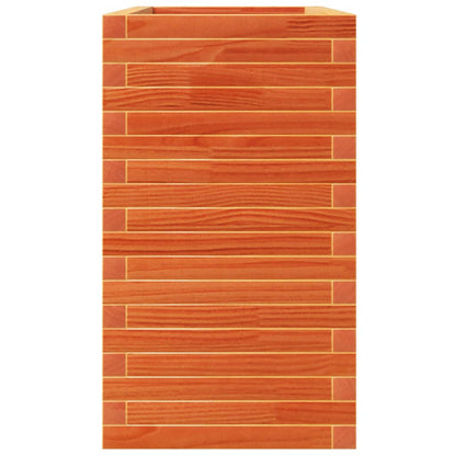 vidaXL Pflanzkübel Wachsbraun 110x40x72,5 cm Massivholz Kiefer