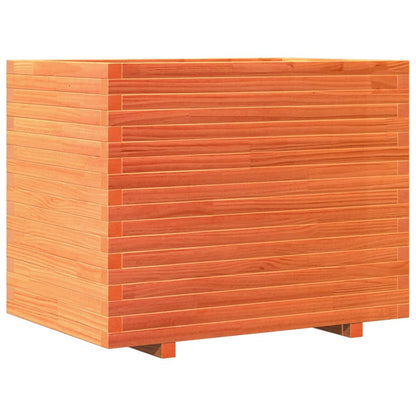 vidaXL Pflanzkübel Wachsbraun 90x60x72,5 cm Massivholz Kiefer