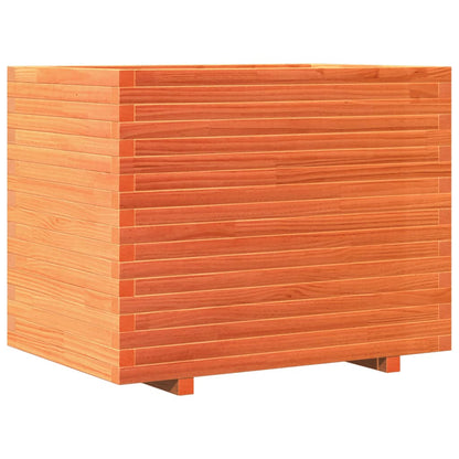 vidaXL Pflanzkübel Wachsbraun 90x60x72,5 cm Massivholz Kiefer
