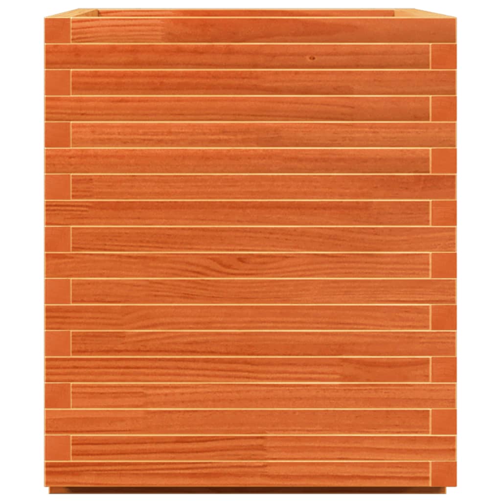 vidaXL Pflanzkübel Wachsbraun 90x60x72,5 cm Massivholz Kiefer