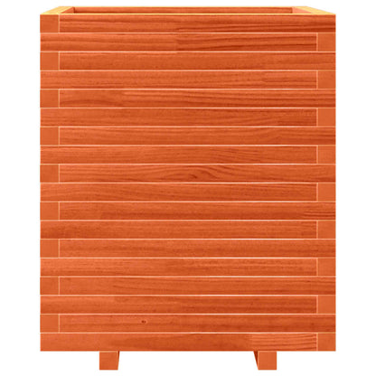 vidaXL Pflanzkübel Wachsbraun 60x60x72 cm Massivholz Kiefer