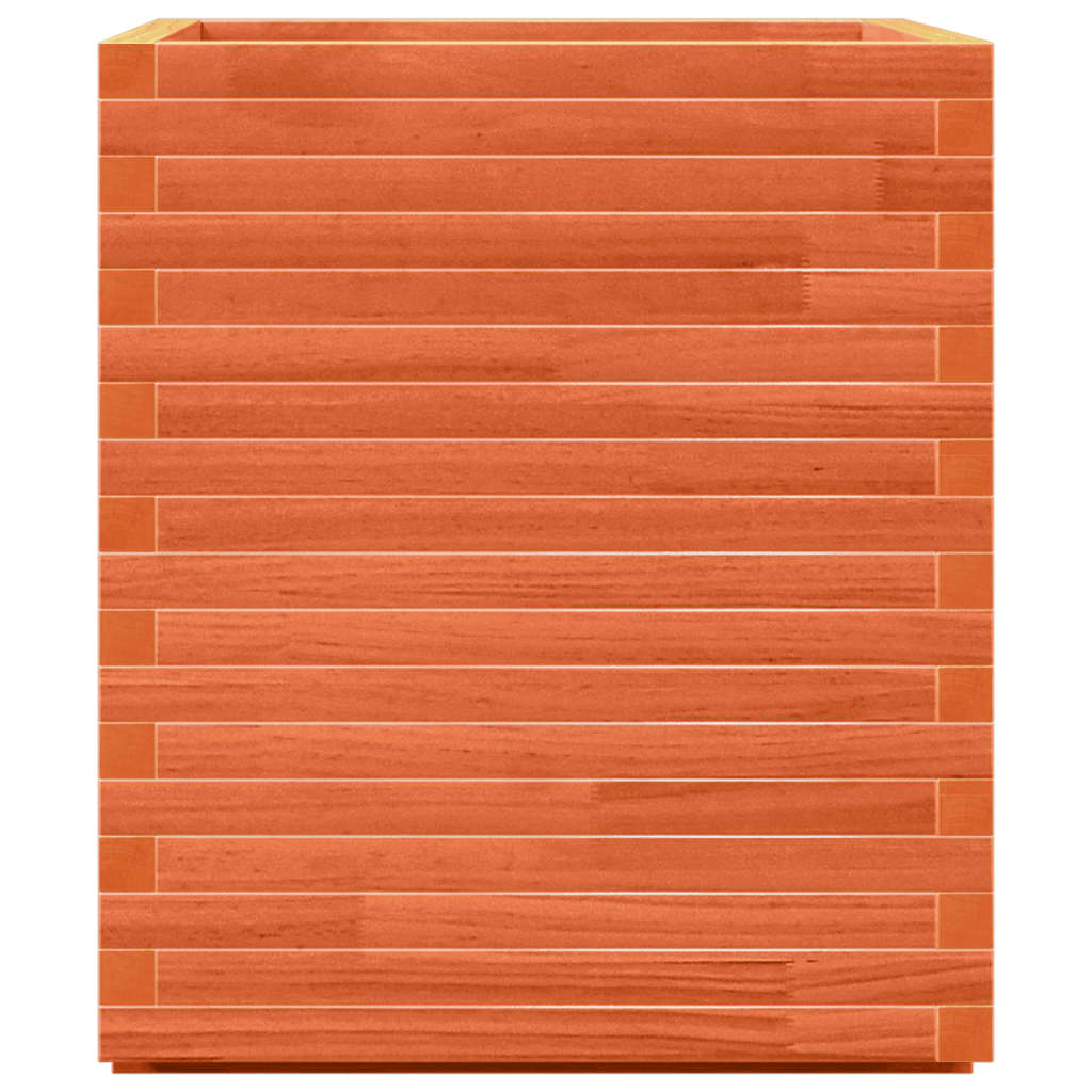 vidaXL Pflanzkübel Wachsbraun 60x60x72 cm Massivholz Kiefer