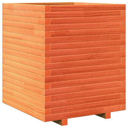 vidaXL Pflanzkübel Wachsbraun 60x60x72 cm Massivholz Kiefer
