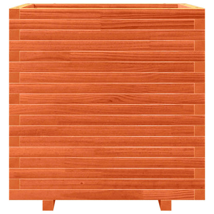 vidaXL Pflanzkübel Wachsbraun 70x70x72 cm Massivholz Kiefer