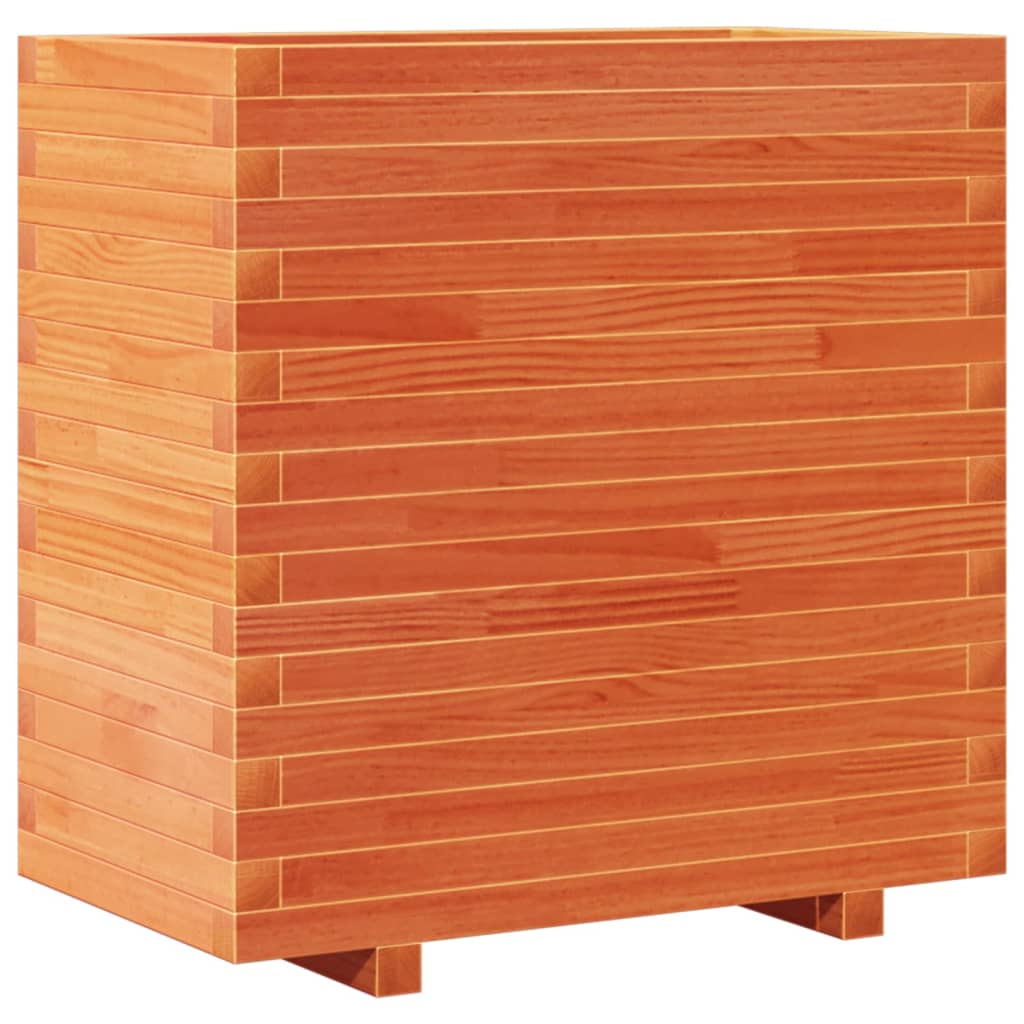 vidaXL Pflanzkübel Wachsbraun 70x40x72 cm Massivholz Kiefer
