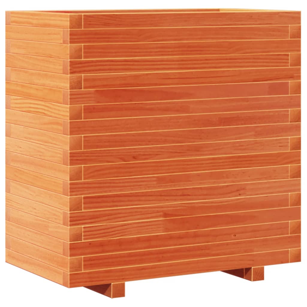 vidaXL Pflanzkübel Wachsbraun 70x40x72 cm Massivholz Kiefer