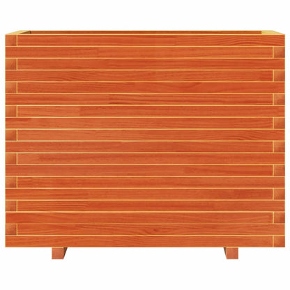 vidaXL Pflanzkübel Wachsbraun 90x40x72 cm Massivholz Kiefer