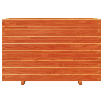 vidaXL Pflanzkübel Wachsbraun 110x40x72 cm Massivholz Kiefer